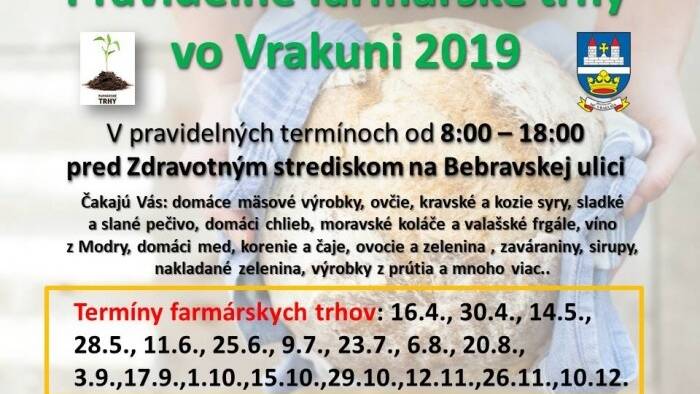 Pravidelné farmárske trhy vo Vrakuni 2019-1