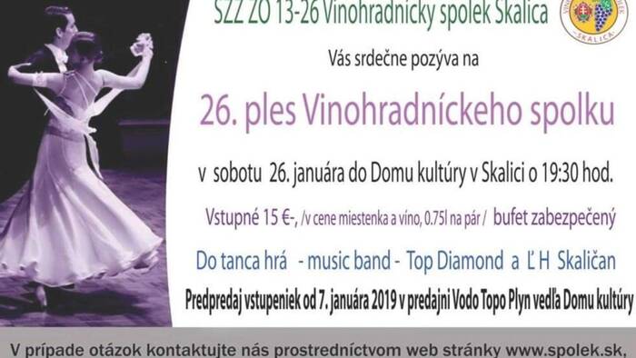 26. ročník plesu Vinohradníckeho spolku - Skalica-1
