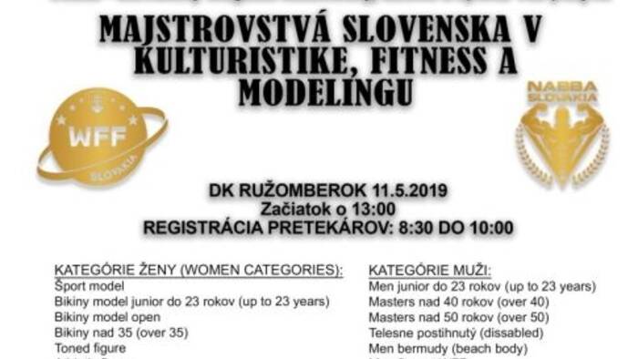 Majstrovstvá Slovenska v kulturistike, fitness a modelingu - Ružomberok-1