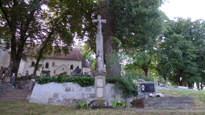 Cross on the cemetery in Hájička - Trstín-3