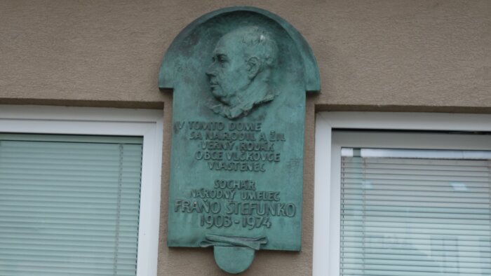 Birth house and memorial plaque of Fraňa Štefunka - Vlčkovce-3