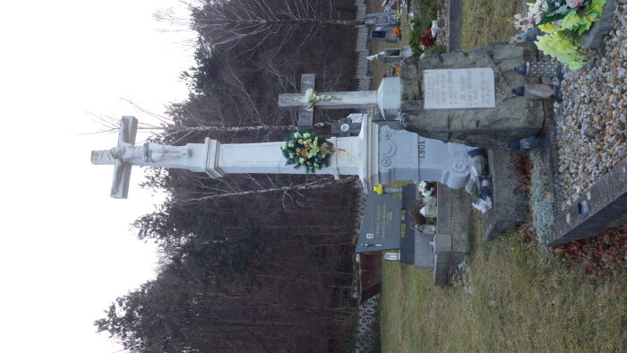 Central cross in the cemetery - Buková-3