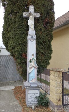 Kreuz im Dorf von 1867 - Trnava, Teil von Modranka-4