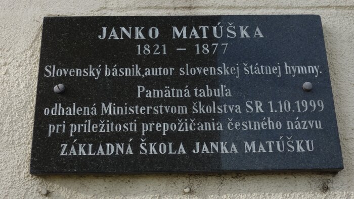 Régi iskola épülete - Matúškovo-2