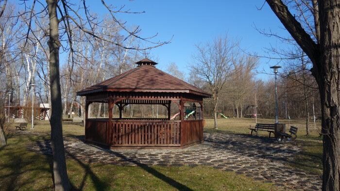 Forest park with playground - Mostová-3