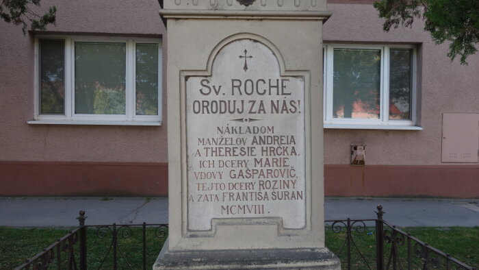 Socha sv. Róchus - Boleráz-3