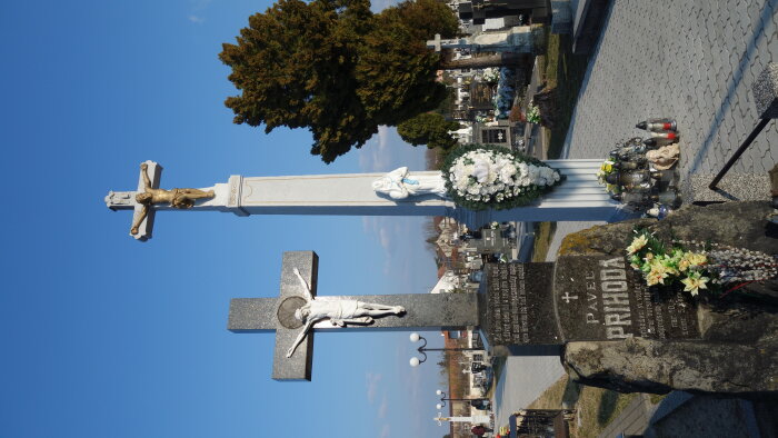 The main cross in the cemetery - Borský Mikuláš-2