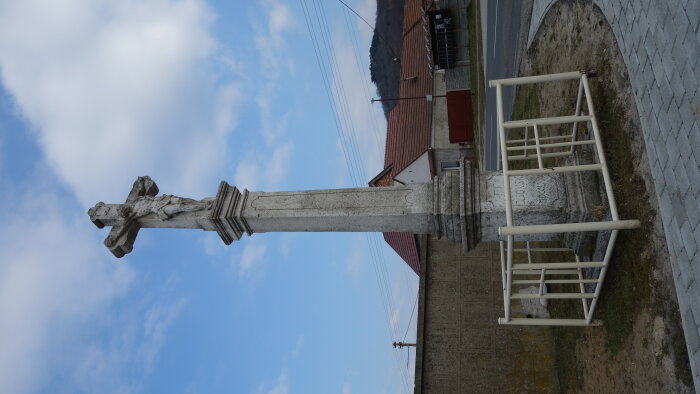 Cross in front of the church - Plavecký Peter-3