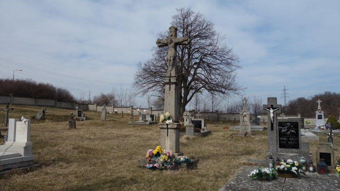 Cross at the cemetery - Cerová, part of Rozbehy-1