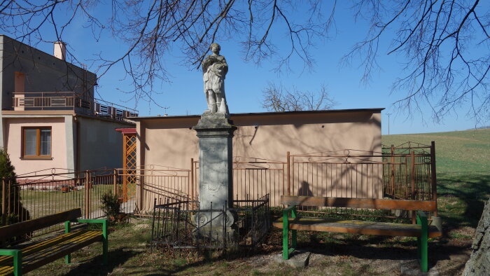 Statue of St. Vendelína - Osuské-1