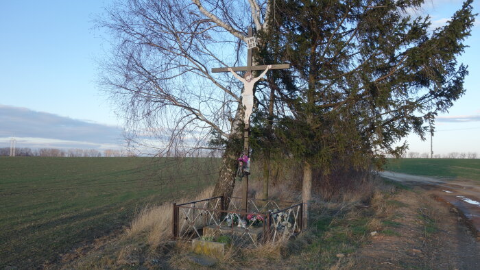 Přícestný kříž v katastru - Dolná Krupá-1