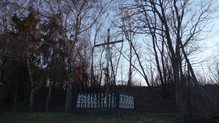 Cross on the outskirts of the village - Dolná Kurpá-2