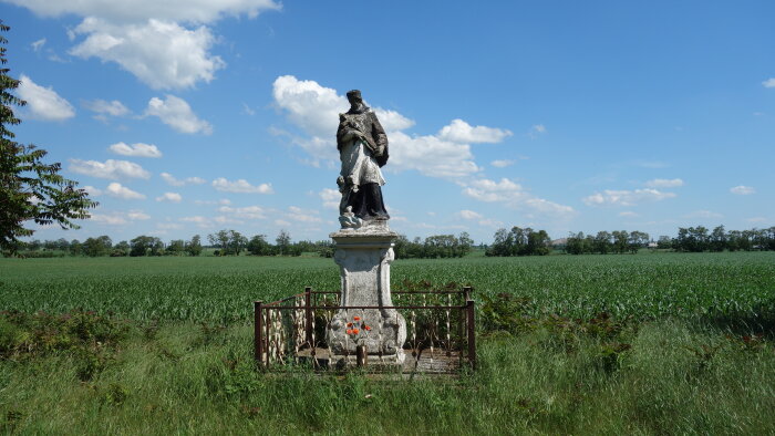 Statue of St. Ján Nepomucký on Malženická cesta-1
