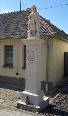 Statue of St. Vendelína - Malženice-3