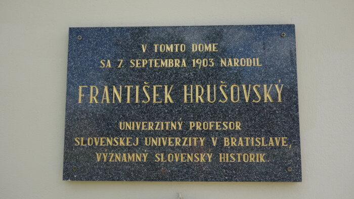 Geburtshaus von F. Hrušovský - Dolné Lovčice-2
