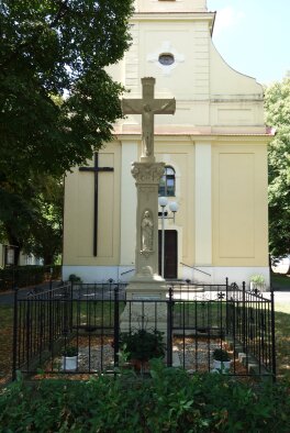 The cross in front of the church-4