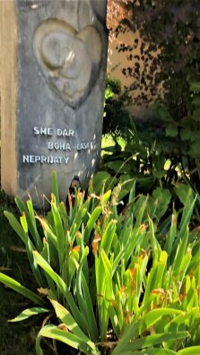 Monument to unborn children in Grinava-3