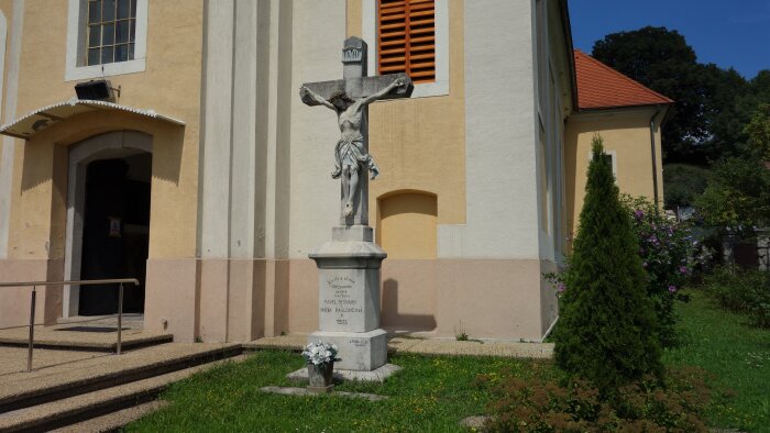 The cross in front of the church-2