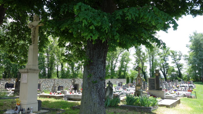 Központi kereszt a temetőben - Jánovce-1