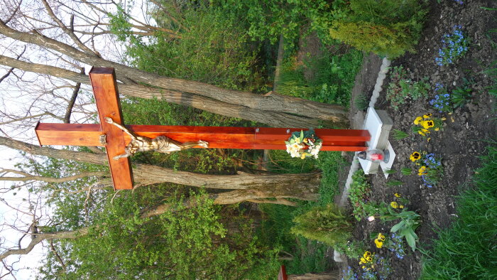 Dřevěný kříž - Pavlice-2