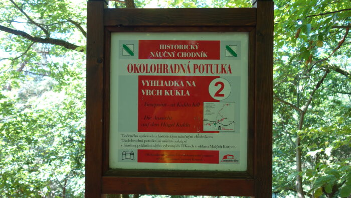 Historical educational trail with posted information Okolohradná potulka - Častá-3