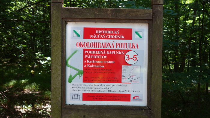 Historical educational trail with posted information Okolohradná potulka - Častá-5