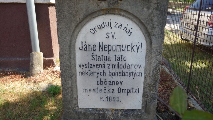 Socha sv. Ján Nepomucký - Doľany-5