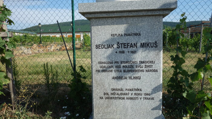 Statue of Štefan Mikuš - Doľany-1