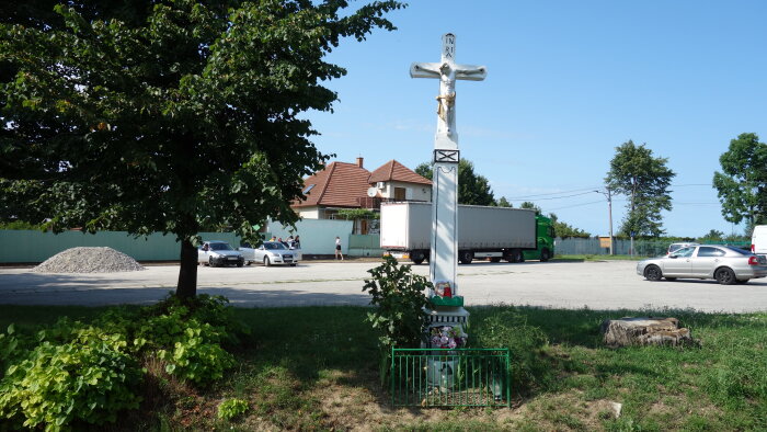 Cross in the village, lower end - Ružindol-1