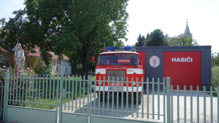 Fire station and statue of St. Floriána - Borová-4