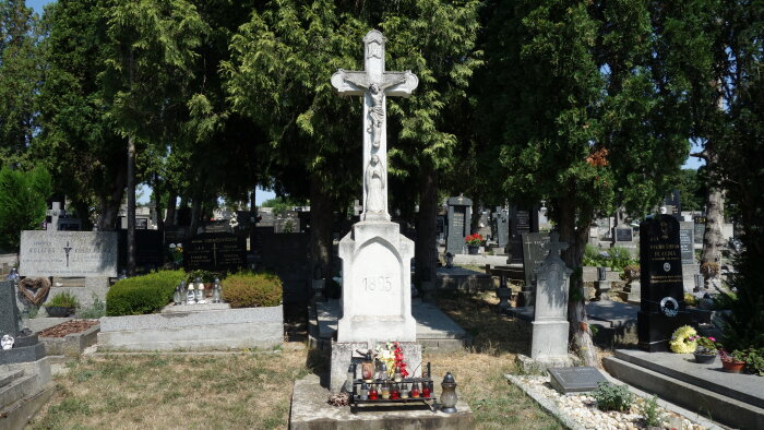 The main cross in the cemetery - Budmerice-1