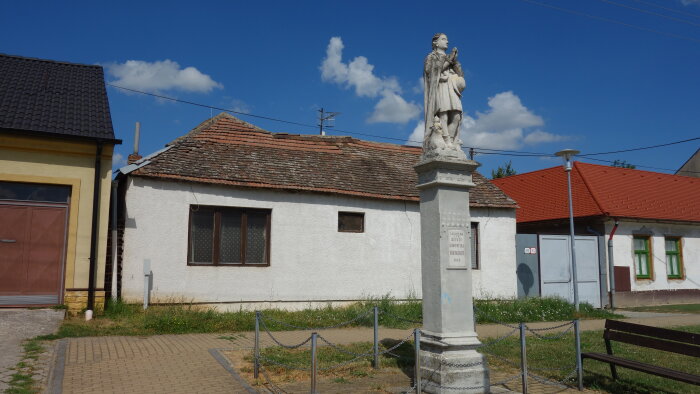 Statue of St. Vendelína - Báhoň-3