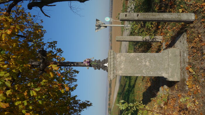 Cast iron cross behind the village - Smolenice, part of Smolenická Nová Ves-3