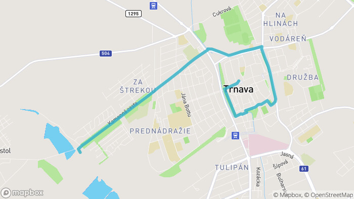 Trnava - route no. 1: recreational area Kamenný mlyn-1