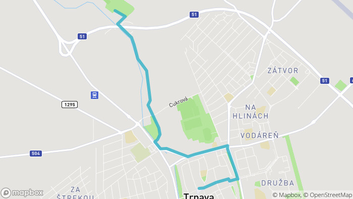 Trnava - route no. 2: recreational area Štrky-1