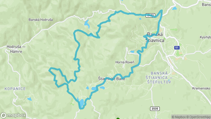4. Route Banská Štiavnica – Hodrušské Seen – Richnavské See – Banská Štiavnica. OS 2022 Energie auf Rädern-1